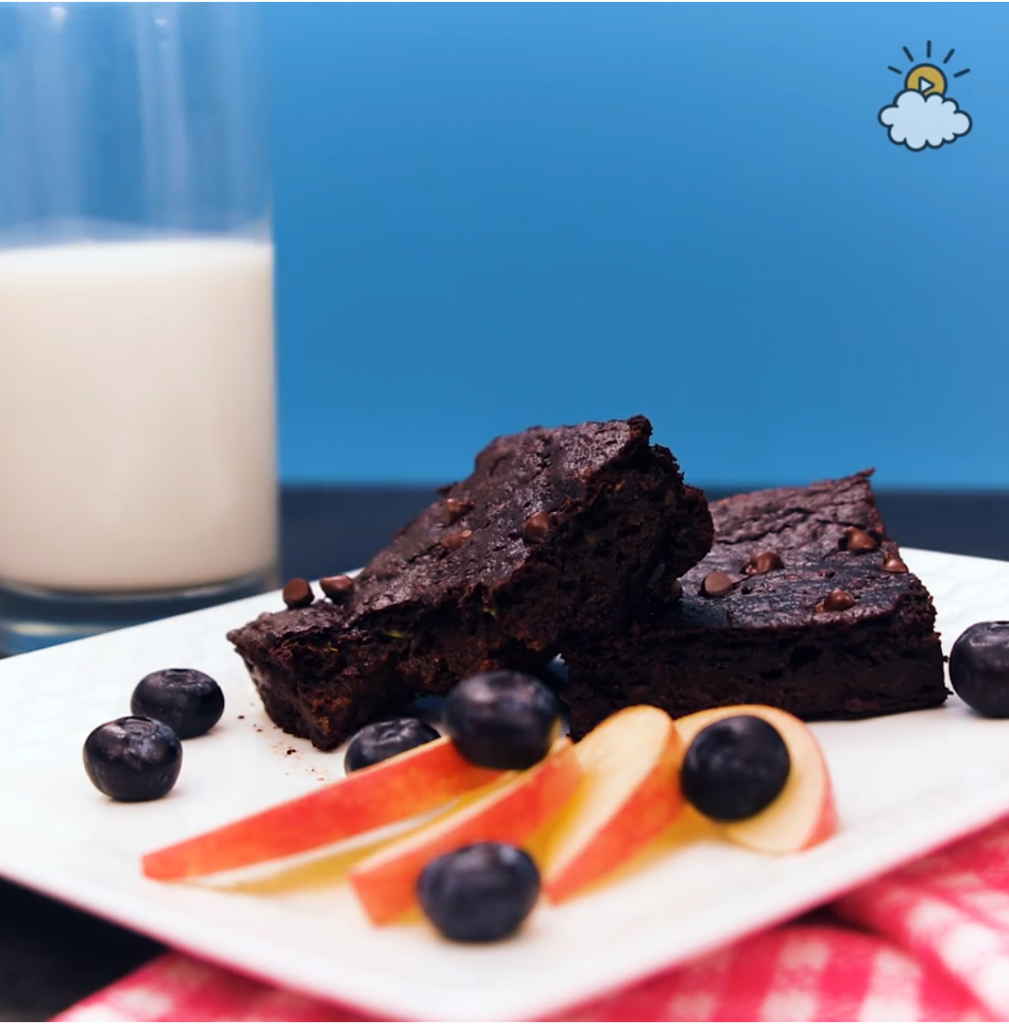 brownie, zucchini, saludable