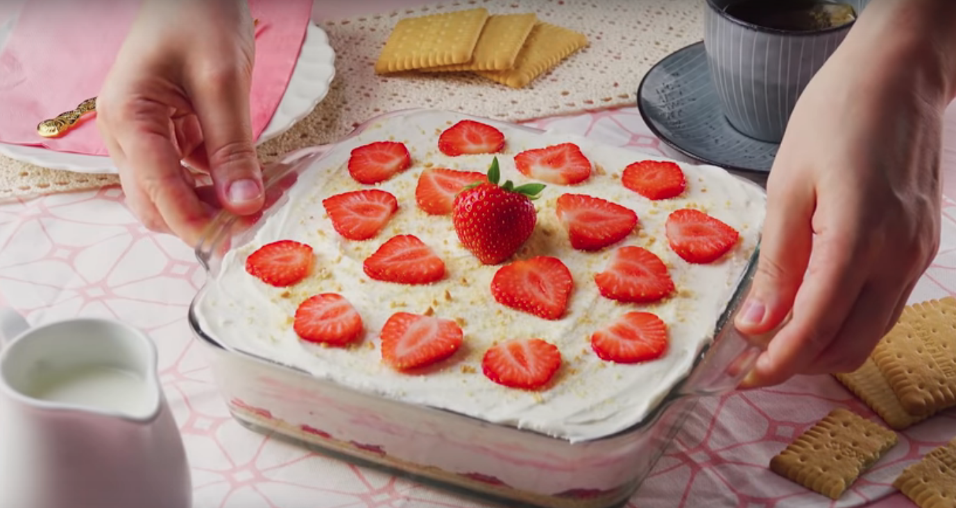 pastel de fresa, receta